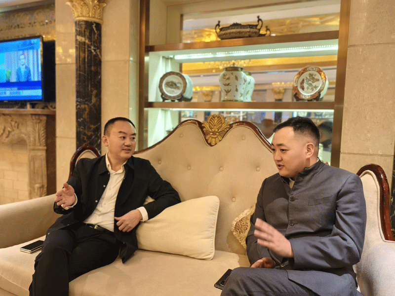会长接待日|会长胡朝荣分别会见满足里修脚董事长张树鹏 森璞健康董事长刘培培